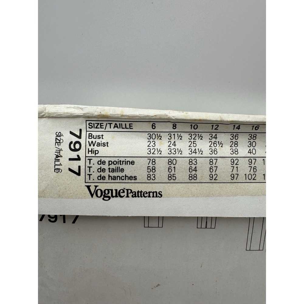 Vogue 7917 Very Easy Evening Gown Dress Pattern Sz 12-14-16 Uncut 1990 Formal - Picture 3 of 11